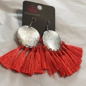 Paparazzi Orange Tassel Earrings